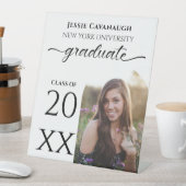 白モダン目盛アーチ写真フレーム記号 台座サイン (インサイチュ)