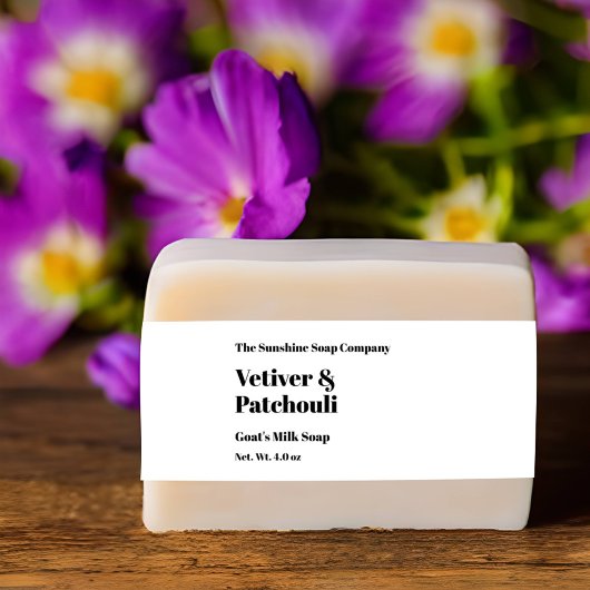 白モダン石鹸ベリーバンド 招待状ベリーバンド