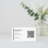 白モダン空白のネイリストテンプレート 名刺 (スタンド正面)