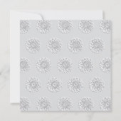 白モダン紙カットマンダラピーカブー結婚ズ 招待状 (裏面)