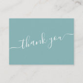 白モダン緑のリーフ割引カード 割引カード (裏面)