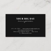 白モダン色と黒グラデーション色 名刺 (裏面)