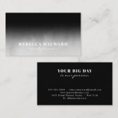 白モダン色と黒グラデーション色 名刺 (正面/裏面)