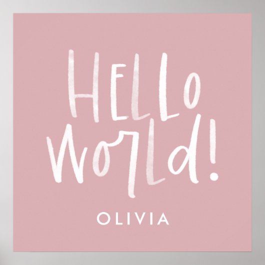 白モダン色の写真ガーリーモノグラム科 ポスター (正面)