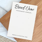 白モダン色または任意の色のイヤリング表示カード