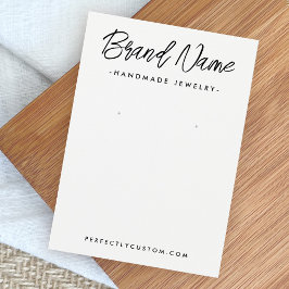 白モダン色または任意の色のイヤリング表示カード