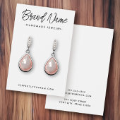 白モダン色または任意の色のイヤリング表示カード