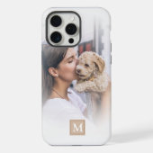 白モダン色勾配モノグラム iPhoneケース (裏面)