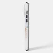 白モダン色勾配モノグラム iPhoneケース (左側面)