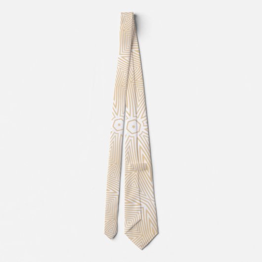 白モダン色薄茶色クリームかわいいネックタイ ネクタイ (裏面)