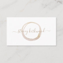 白モダン色金ゴールドフェイクグリッター円のロゴ