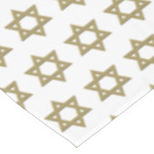 白モダン色 | ハヌカー(ユダヤ教の祭り) | デービッドの星 テーブルクロス (アングル)