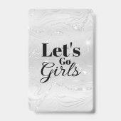 白モダン花嫁バチェロレッテ バッジ (裏面)