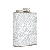 白モダン蛇スキンプリントフラスコ フラスク (右)