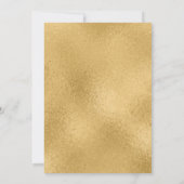 白モダン金ゴールドクロスボーイズ確認 招待状 (裏面)