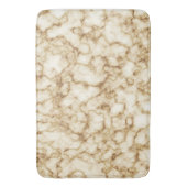 白モダン金ゴールドフェイク大理石風呂マット バスマット (正面縦)