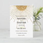 白モダン金ゴールド輝く太陽 (スタンド正面)