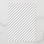 白モダン金ゴールド30thバースデーフォイル招待状 箔招待状 (裏面)