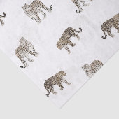 白モダン金豹のジャングル動物 薄葉紙 (詳細)