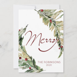 白モダン雪メリーのおよび シーズンカード