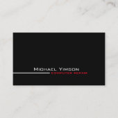 白モダン黒とフォトプロフェッショナル 名刺 (正面)