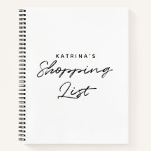 白モダン黒のショッピングシンプルリスト