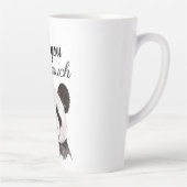 白モダン黒のパンダが大好き カフェラテマグ (右)