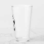 白モダン黒のパンダが大好き タンブラーグラス (左)