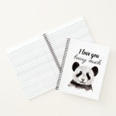 白モダン黒のパンダが大好き ノートブック (内部)