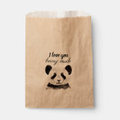 白モダン黒のパンダが大好き フェイバーバッグ (正面)