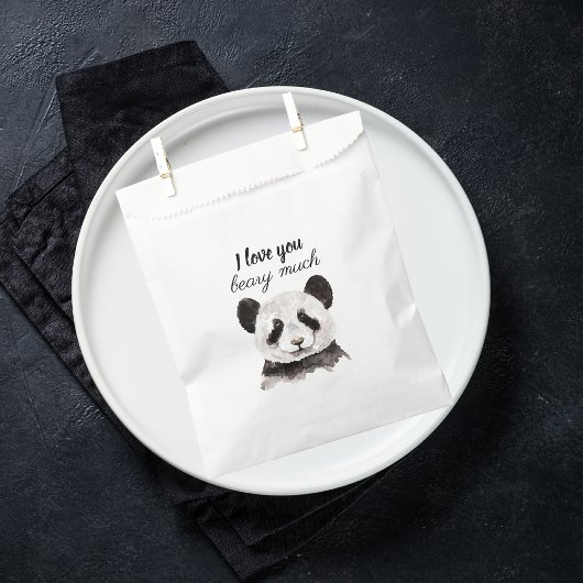 白モダン黒のパンダが大好き フェイバーバッグ