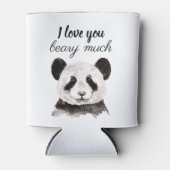 白モダン黒のパンダが大好き 缶クーラー (正面)