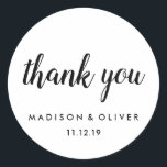 白モダン黒の台本あり結婚 ラウンドシール<br><div class="desc">白モダン黒の台本あり結婚</div>