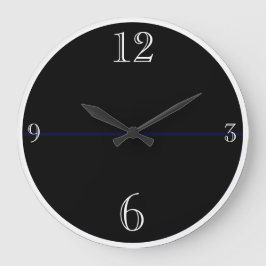 白モダン黒の大時計 ラージ壁時計