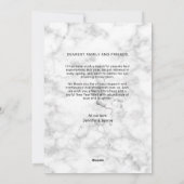 白モダン黒の大理石クリスマス夫妻 シーズンカード (裏面)