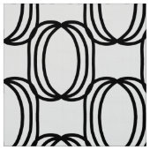 白モダン黒の布 ファブリック (見本)