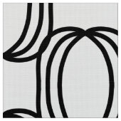 白モダン黒の布 ファブリック (クローズアップ)