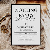 白モダン黒の愛はファンシー何もない 招待状