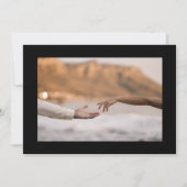 白モダン黒コラージュ9数々の枚 セーブザデート (裏面)