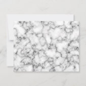 白モダン黒シンプルフェイク十字碑 サンキューカード (裏面)