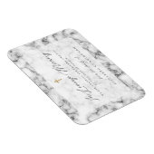 白モダン黒シンプルフェイク十字碑 マグネット (右側)