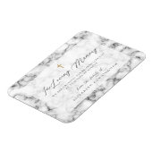 白モダン黒シンプルフェイク十字碑 マグネット (左側)