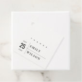 白モダン黒タイポグラフィ結婚感謝してい体 フェイバータグ (インサイチュ)