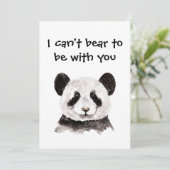 白モダン黒パンダのロマンチックな引用文 シーズンカード (スタンド正面)