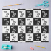 白モダン黒ホエレガントホクリスマス 薄葉紙 (クラフト)