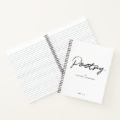 白モダン黒ミニマリスト ノートブック (内部)