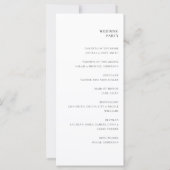 白モダン黒ミニマル結婚の (裏面)