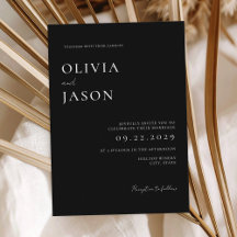 白モダン黒ミニマル結婚の