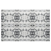 白モダン黒ユニーク大理石模様 ファブリック (ファットクウォーター)