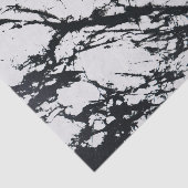 白モダン黒ユニーク大理石模様 薄葉紙 (詳細)